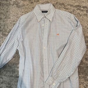 Southern Marsh Blue and White Casual Button Down Shirt